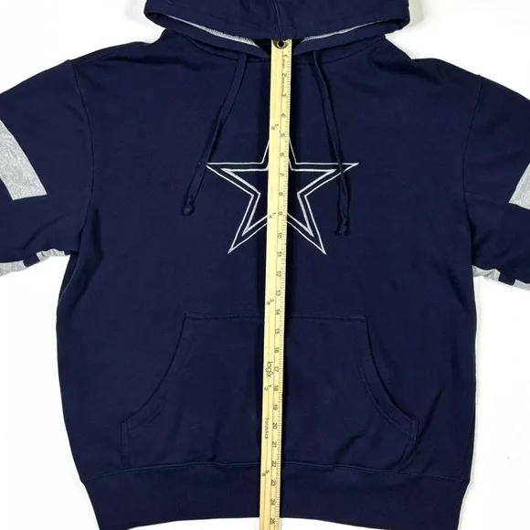 Dallas Cowboys Hoodie Men's Medium Authentic Navy NFL Football - Picture 8 of 9